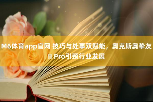 M6体育app官网 技巧与处事双赋能，奥克斯奥挚友II Pro引颈行业发展