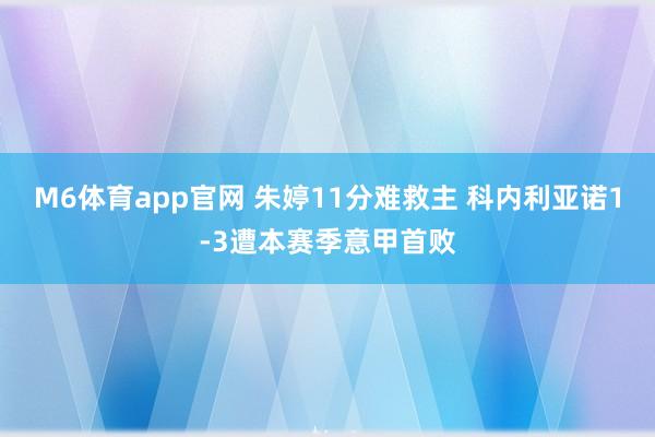 M6体育app官网 朱婷11分难救主 科内利亚诺1-3遭本赛季意甲首败
