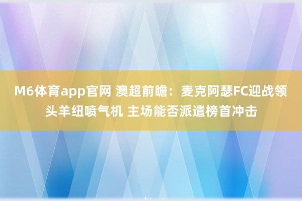 M6体育app官网 澳超前瞻：麦克阿瑟FC迎战领头羊纽喷气机 主场能否派遣榜首冲击