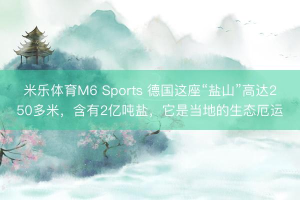 米乐体育M6 Sports 德国这座“盐山”高达250多米,含有2亿吨盐,它是当地的生态厄运