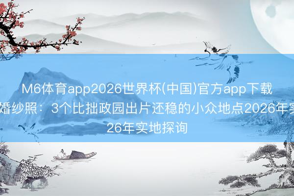 M6体育app2026世界杯(中国)官方app下载 苏州拍婚纱照：3个比拙政园出片还稳的小众地点2026年实地探询
