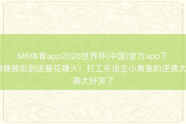 M6体育app2026世界杯(中国)官方app下载 从喂糖被批到送簪花爆火！打工东谈主小黄鱼的逆袭太好哭了