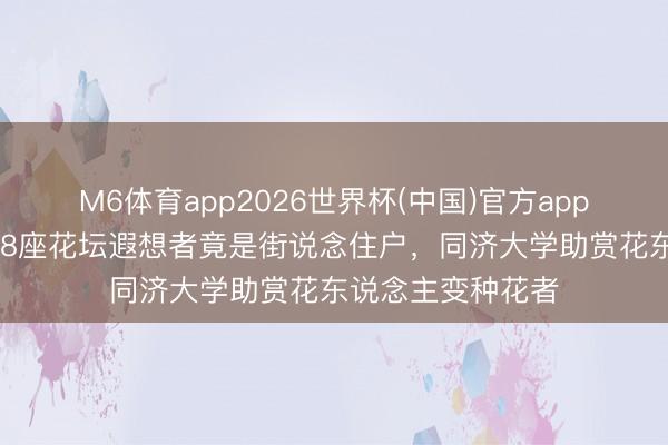 M6体育app2026世界杯(中国)官方app下载 徐汇滨江这8座花坛遐想者竟是街说念住户，同济大学助赏花东说念主变种花者