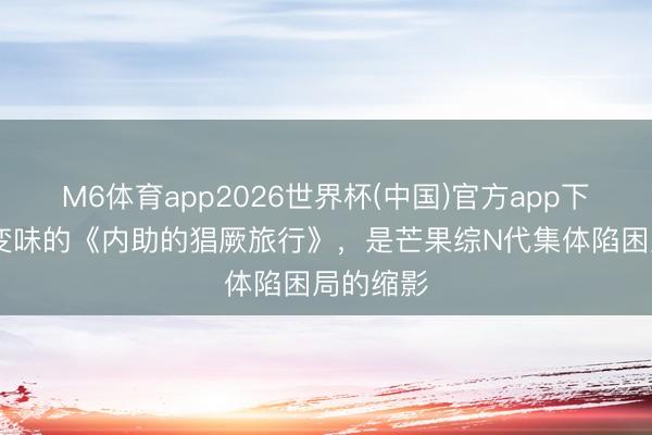 M6体育app2026世界杯(中国)官方app下载 现实变味的《内助的猖厥旅行》，是芒果综N代集体陷困局的缩影