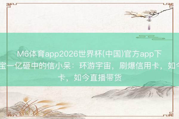 M6体育app2026世界杯(中国)官方app下载 被支付宝一亿砸中的信小呆：环游宇宙，刷爆信用卡，如今直播带货