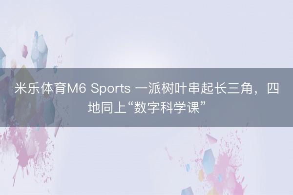 米乐体育M6 Sports 一派树叶串起长三角，四地同上“数字科学课”